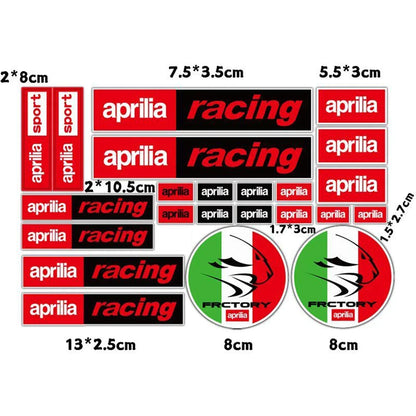 Aprilia - Akrapovic Stickers Set