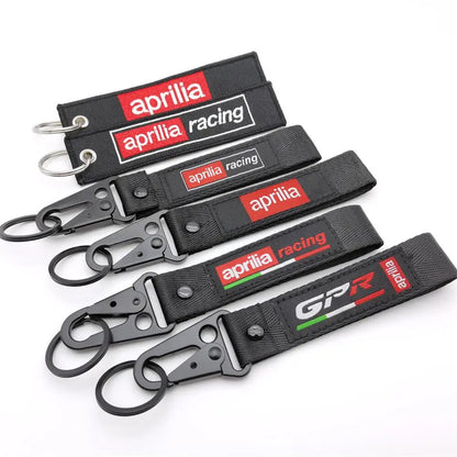 Aprilia Racing Embroidery Keychain Lanyard