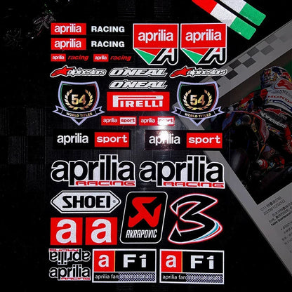 Aprilia - Akrapovic Stickers Set