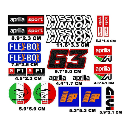 Aprilia - Akrapovic Stickers Set