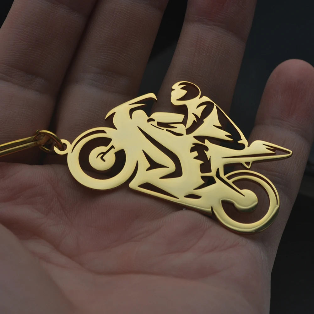 Motorcycle Metal Keychain