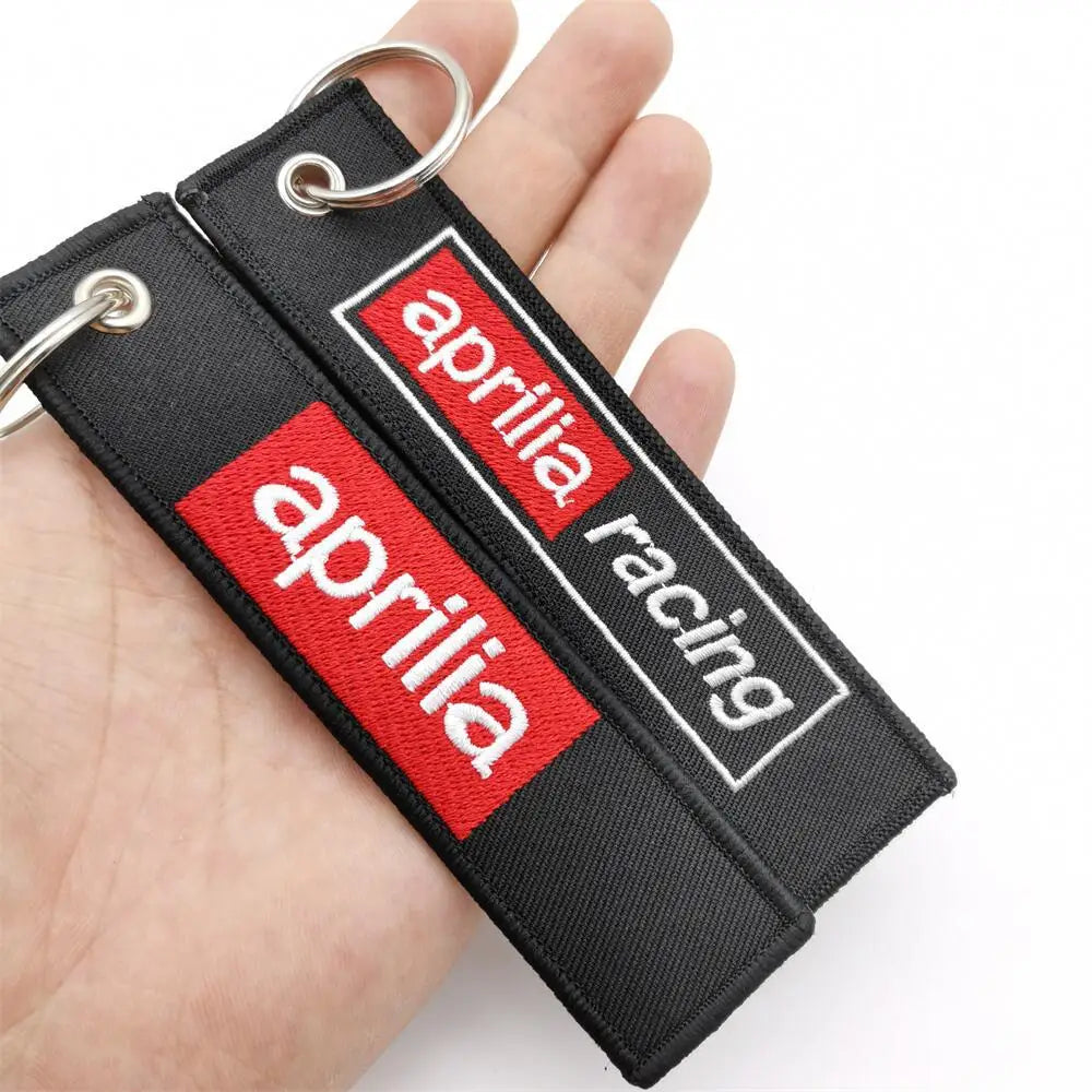 Aprilia Racing Embroidery Keychain Lanyard