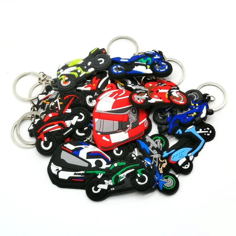 Motorcycle Rubber Keychain – Bike Keyring