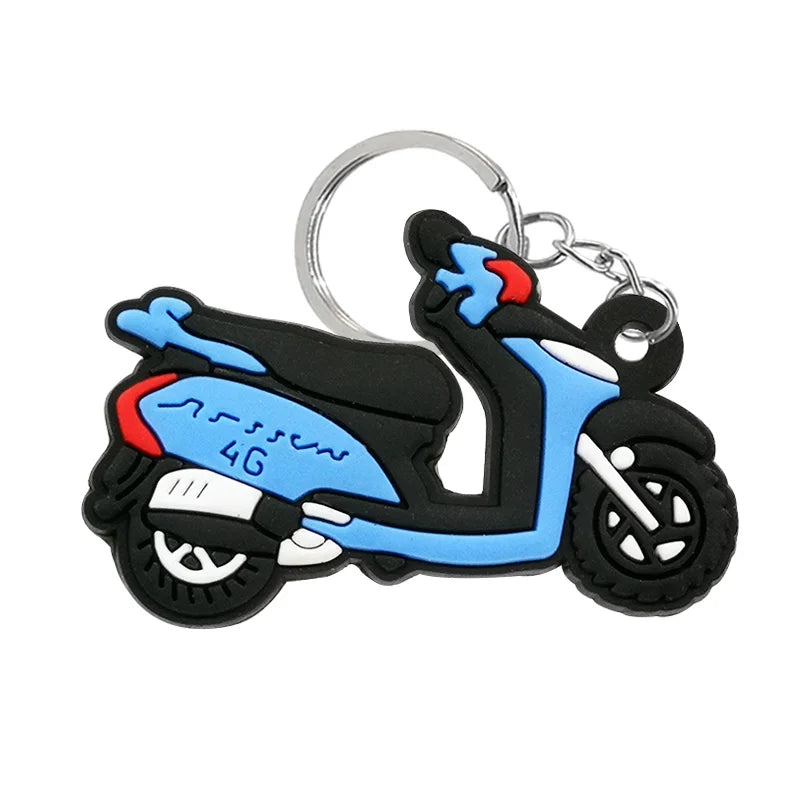 Motorcycle Rubber Keychain – Bike Keyring