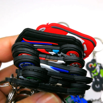 Motorcycle Rubber Keychain – Bike Keyring