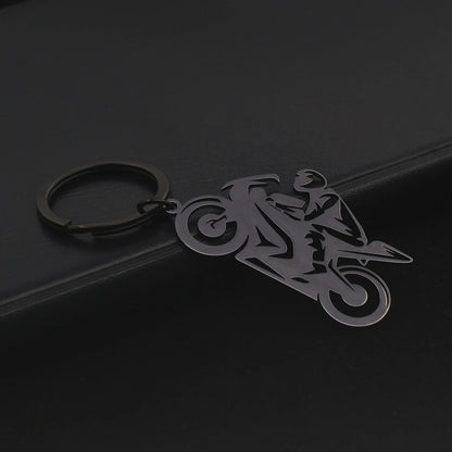 Motorcycle Metal Keychain