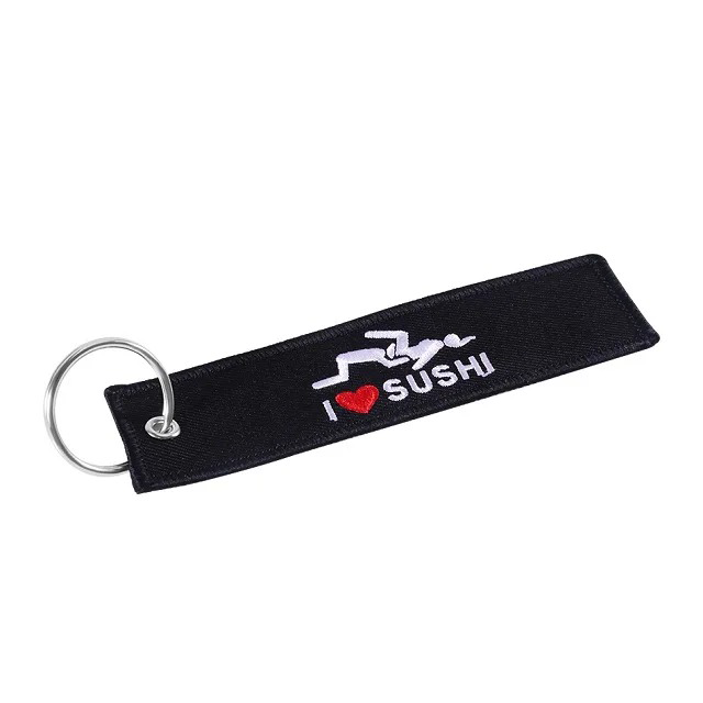 Motorcycle Keychain – Embroidered Keyring